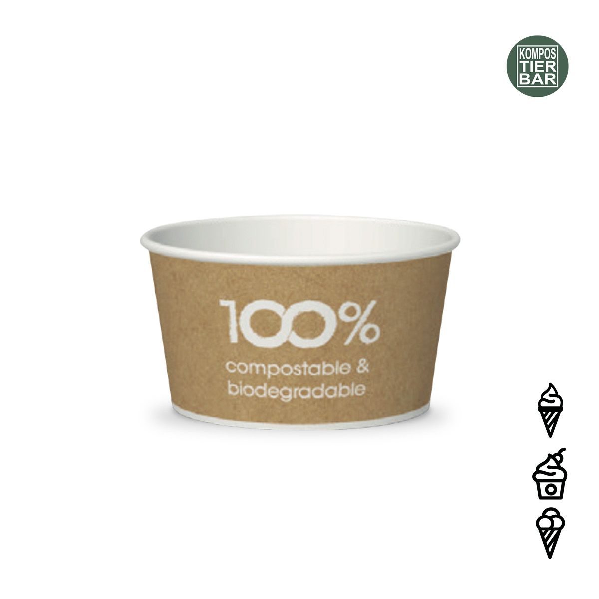 kompostierbarer Eisbecher Havana