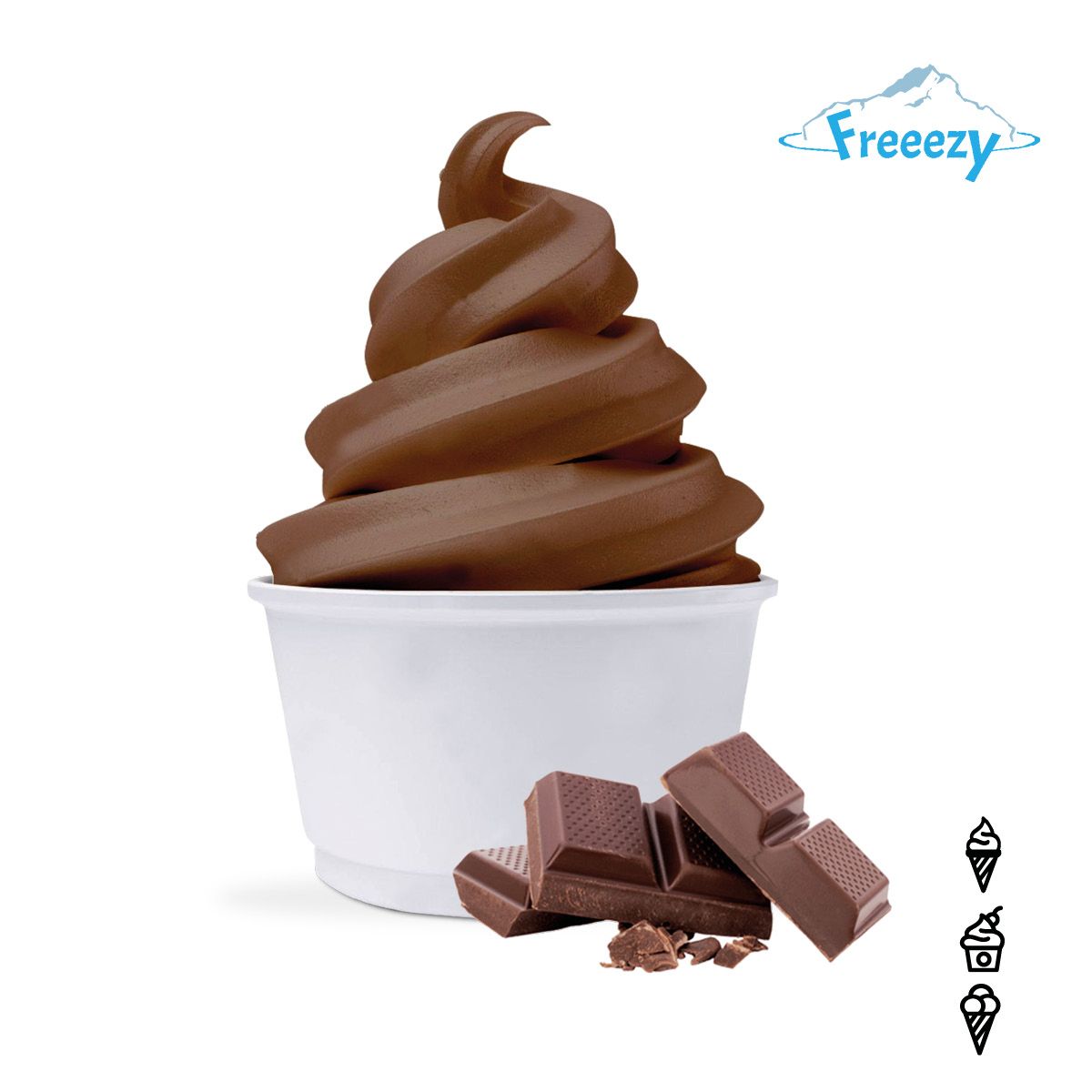 Freeezy Softeispulver Schokolade