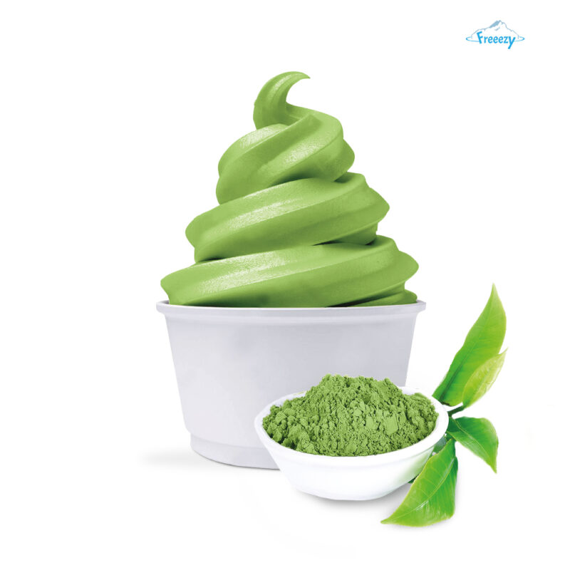 Product image of soft ice cream powder with matcha flavor